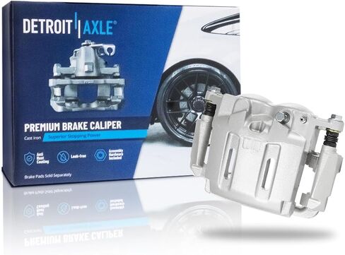 Detroit Axle-الفرجار الخلفي الأيسر للفرامل لفورد 2005-2012 F-350 Super Duty 2011-2012 F-450 Super Duty ، فرجار فرامل القرص الجانبي السائق مع استبدال قوسين in Saudi Arabia