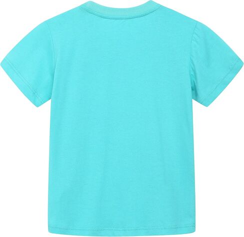 HILEELANG Toddler Boy Summer Short Clothes Sets Cotton Crewneck Tees Shorts Beach Playwear Outfits in Saudi Arabia