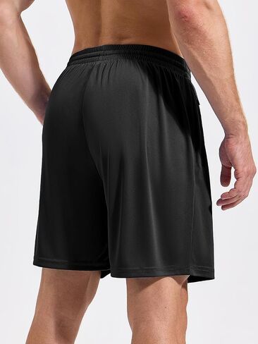 Cimic 5 Pack Mens Athletic Shorts Quick Dry Gym Running Workout Basketball Shorts for Men with Zippered Pockets in Saudi Arabia