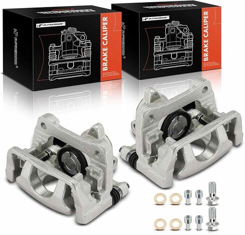 A-Premium Disc Brake Calipers Assembly with Bracket Compatible with Mazda 6 2016-2021 - Rear Driver and Passenger Side, 2-PC Set in Saudi Arabia