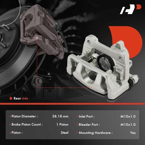 A-Premium Disc Brake Calipers Assembly with Bracket Compatible with Mazda 6 2016-2021 - Rear Driver and Passenger Side, 2-PC Set in Saudi Arabia
