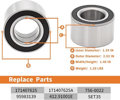 Pair 510066 Front Wheel Hub Bearing Assembly Compatible with Chevy Aveo, Spark, Spectrum, Pontiac G3, Wave, Lemans, Volkswagen Cabriole, Rabbit, Suzuki Swift, Geo Spectrum, Isuzu I-Mark in Saudi Arabia
