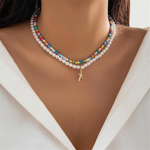 YANCHUN Puffy Heart Necklaces for Women Gold Chunky Beaded Necklaces Heart Charm Necklace Statement Choker Necklace for Women Valentines Day Gifts for Her in Kuwait