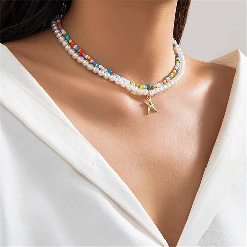 YANCHUN Puffy Heart Necklaces for Women Gold Chunky Beaded Necklaces Heart Charm Necklace Statement Choker Necklace for Women Valentines Day Gifts for Her in Kuwait