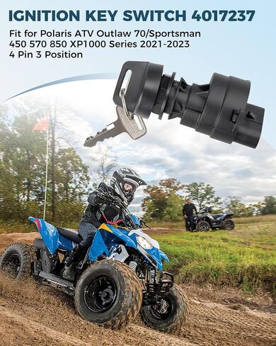 4017237 مفتاح الإشعال مفتاح ملائم لـ Polaris Sportsman 570 450 XP1000 850 Outlaw 70 Scrambler 1000 2021-2023 ، 4Pin 3 position in Kuwait