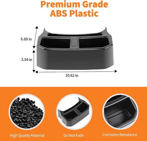 Rear Cup Holder Fit for 2018-2025 Jeep Wrangler JL JLU & Gladiator JT,Rear Seat Storage Box Tray Organizer Floor Console Mounted Drink Holder Interior Accessories in Saudi Arabia