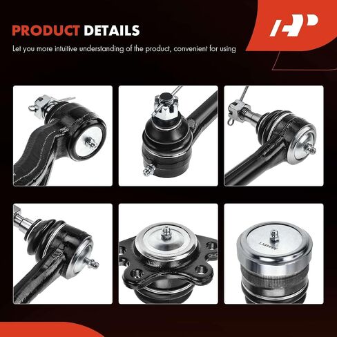 A-Premium Set of 11, Front Upper Lower Ball Joint, Inner Outer Tie Rod End, Idler Arm, Compatible with Chevrolet & GMC - 1993-2000 - Tahoe Yukon C1500 C1500 Suburban C2500 in Saudi Arabia