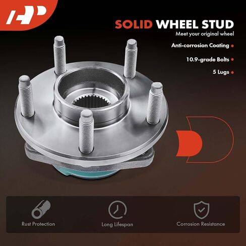 A-Premium 2 × محمل العجلات الأمامية أو الخلفية وتجميع المحور مع ABS و 5-LUG متوافق مع شيفروليه كورفيت 2009 2010 2011 2013 2013 ، Supercharged in Saudi Arabia