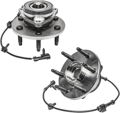 Detroit Axle - 4WD Front 2pc Wheel Bearing Hubs for Chevy Silverado GMC Yukon XL Sierra Suburban Avalanche 1500 Tahoe Express Savana 1500 2500 Escalade ESV EXT, 2 Wheel Bearing and Hubs Replacement in Saudi Arabia