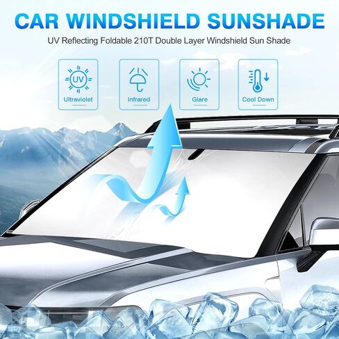 KUST Windshield Sun Shade for Audi A6 Accessories 2019-2024 2025 Window Shade Sun Visor Cover Foldable Blocks UV Rays Keep Your Car Cooler in Kuwait