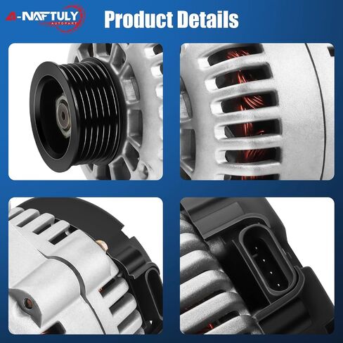 Alternator Replacement for 2000-2005 Chevy Silverado 1500 2500 3500 Tahoe ls Suburban Avalanche GMC Sierra Yukon Cadillac Escalade, 4.3L 4.8L 5.3L 6.0L,105Amp,10464455 ADR0215 40012139 8247N in Saudi Arabia
