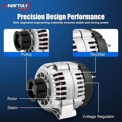 Alternator Replacement for 2000-2005 Chevy Silverado 1500 2500 3500 Tahoe ls Suburban Avalanche GMC Sierra Yukon Cadillac Escalade, 4.3L 4.8L 5.3L 6.0L,105Amp,10464455 ADR0215 40012139 8247N in Saudi Arabia