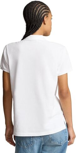Polo Ralph Lauren Women's Classic Fit Mesh Polo Shirt, Black, Large in Saudi Arabia