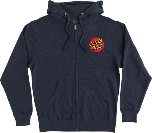 SANTA CRUZ Classic Dot Zip Hooded Midweight Sweatshirt Maroon XL Mens in Saudi Arabia