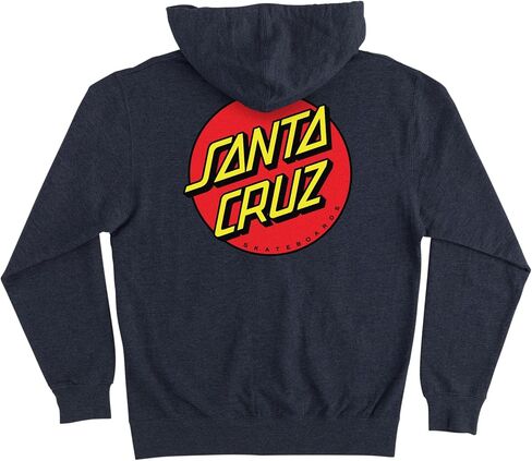 SANTA CRUZ Classic Dot Zip Hooded Midweight Sweatshirt Maroon XL Mens in Saudi Arabia