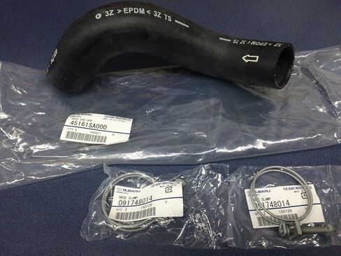 Subaru Upper Graziator Hose & Clamp Kit Forester Turbo 2004-2008 New 45161SA000 091748014 × 2 in Kuwait