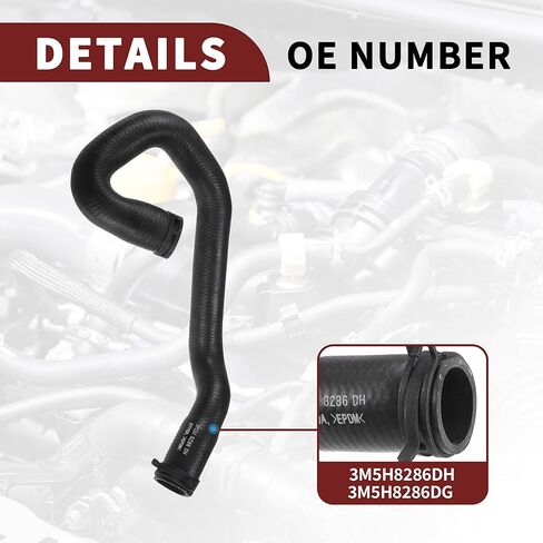 خرطوم مبرد الرادياتير لـ Ford Focus 1.8 2.0 2004-2012 High Sealing No.3m5H8286DH | خرطوم سائل تبريد المحرك السفلي لفورد C-Max 1.8 2.0 2004-2010 1 PCS in Saudi Arabia