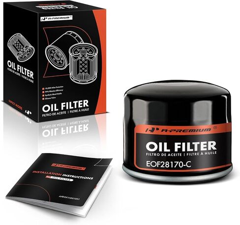 A-Premium 10K Miles Protection Spin On Oil Filter Compatible with BMW Series I01 i3 2014-2021, i3s 2018-2021, Replace# 11427673541, 1651087J00 in Saudi Arabia