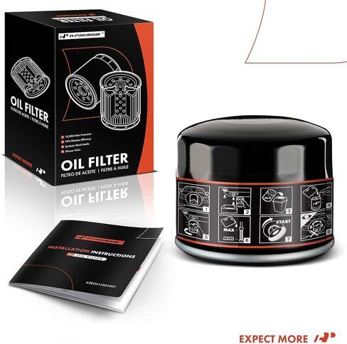 A-Premium 10K Miles Protection Spin On Oil Filter Compatible with BMW Series I01 i3 2014-2021, i3s 2018-2021, Replace# 11427673541, 1651087J00 in Saudi Arabia