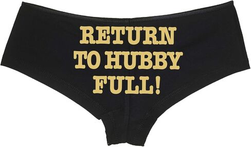 يعود Knaughty Knickers إلى Hubby Full Black Low Rise Boyshort Infereal Design Satin Satin Trim Chanband Come in Kuwait