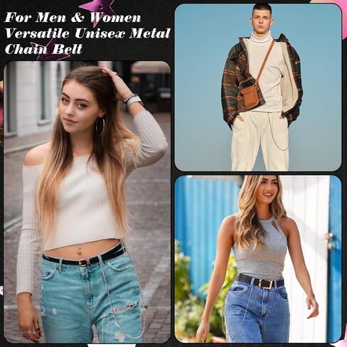 Pocket Chain Heavy Duty Hip Hop Wallet Chains 26Inch Cool Punk Pants Chain Goth Jean Chains, Aist Iron Keyring Clasp Sturdy Keyholder for Men Women Pants Jeans Key Wallet Bag Decoration in Saudi Arabia