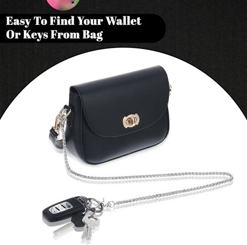 Pocket Chain Heavy Duty Hip Hop Wallet Chains 26Inch Cool Punk Pants Chain Goth Jean Chains, Aist Iron Keyring Clasp Sturdy Keyholder for Men Women Pants Jeans Key Wallet Bag Decoration in Saudi Arabia