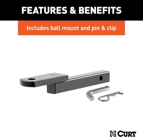 Curt 111263 Class 1 Trailer Hitch مع جبل الكرة ، 1-1/4-in المتلقي ، يناسب Mini Cooper in Saudi Arabia