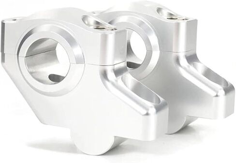 ناهض Handbar للدراجات النارية لـ R1200R لـ F800s لـ F700Gs لـ F650G لـ F650Cs لـ G650Gs لـ R1150GS 22 مم 7/8 "المقود Risers Clipons Riser (Matte Silver) in Saudi Arabia
