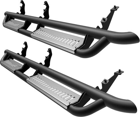 Running Boards Compatible with Ford Bronco 4 Doors 2021 2022 2023 2024 2025 Stainless Steel Non-Slip Side Steps Step Bars Paintable Heavy Duty Steel Tube Rock Sliders (Not for Sport Model) in Saudi Arabia