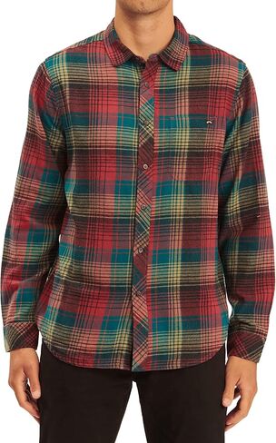 Billabong Men's Coastline Flannel Black L in Kuwait