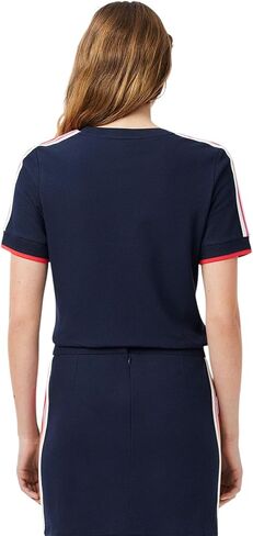 Lacoste Women's Made in France Textured Pique T-Shirt in Saudi Arabia