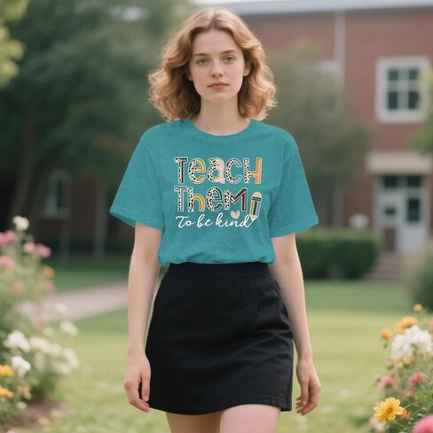 قمصان المعلمين للنساء تدريس تدريس Tshirt Teacher Life Tops Tops in Kuwait