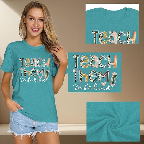 قمصان المعلمين للنساء تدريس تدريس Tshirt Teacher Life Tops Tops in Kuwait