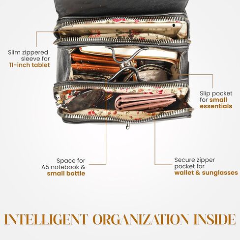 Small Leather Backpack Purse for Women - Women’s Fashion Backpack Handbags - Leather Back Pack Purse (Brown) in Kuwait