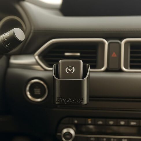Keynest Key Fob Holder for Car Dashboard ، Easy Key Access ، منظم السيارات ، إكسسوارات السيارة الداخلية ، جبل المفاتيح ، غطاء مفتاح FOB ، Made (الأصلي) - [أسود] in Saudi Arabia