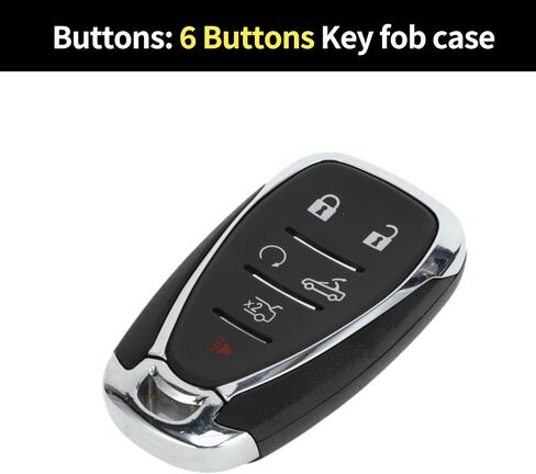 X AutoHaux Key Shell Case express intrement key key fob case for chevrolet malibu camaro 2016-2021 6 buttons hyq4aa / hyq4e in Saudi Arabia