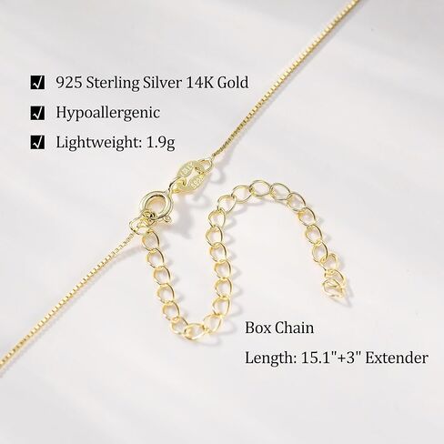 EVER FAITH Tiny Created Diamond Necklace, S925 Silver 14K Gold Emerald Cut Birthstone Cubic Zirconia Choker Necklace for Women Mothers Day/Birthday Jewelry Gifts in Kuwait