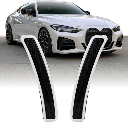 USR 21-24 G22 4 Series Side Side Reflector-زوج عاكس جانبي الأمامي (يسار + يمين)-متوافق مع 2021-2024 BMW 430i / M440i G22 / Bimmer 2 Door Coupe Trims / 2023 M4 (عوامل العدسات الدخان) in Saudi Arabia