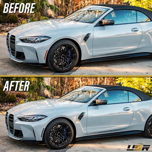 USR 21-24 G22 4 Series Side Side Reflector-زوج عاكس جانبي الأمامي (يسار + يمين)-متوافق مع 2021-2024 BMW 430i / M440i G22 / Bimmer 2 Door Coupe Trims / 2023 M4 (عوامل العدسات الدخان) in Saudi Arabia