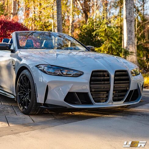 USR 21-24 G22 4 Series Side Side Reflector-زوج عاكس جانبي الأمامي (يسار + يمين)-متوافق مع 2021-2024 BMW 430i / M440i G22 / Bimmer 2 Door Coupe Trims / 2023 M4 (عوامل العدسات الدخان) in Saudi Arabia