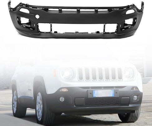 Renegade Bumper Cover Fascia - New Front Lower Bumper Cover Fascia Replacement For 2015-2018 Jeep Renegade 5XB40LXHAA CH1015122 in Saudi Arabia
