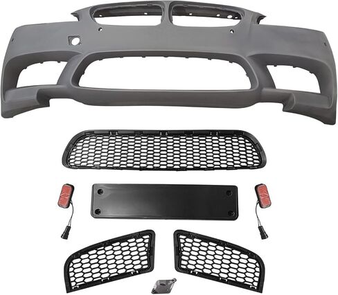 طقم غلاف المصد الأمامي M5 Style Front Fits 2011-2017 BMW F10 5 Series سيدان 535i 528i 550i 530i 520i 2.0L 3.0L 4.4L ، ثقب ث/PDC ، ث/خطاف السحب in Saudi Arabia