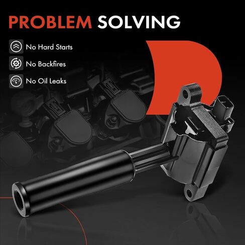 A-Premium Ignition Coil Pack Compatible with Jaguar Vanden Plas 1998-1999 XJ8 XJR 1998 XK8 1997-1999 V8 4.0L (2-pins) 8-PC Set in Saudi Arabia
