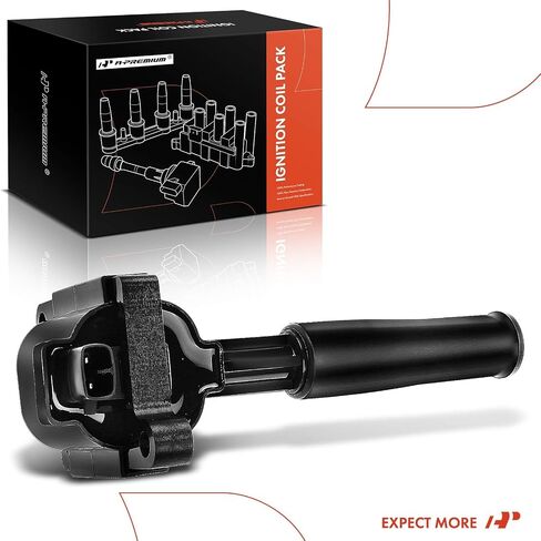 A-Premium Ignition Coil Pack Compatible with Jaguar Vanden Plas 1998-1999 XJ8 XJR 1998 XK8 1997-1999 V8 4.0L (2-pins) 8-PC Set in Saudi Arabia