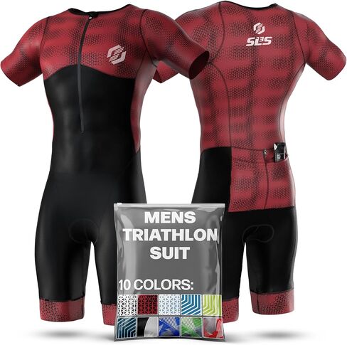 SLS3 Triathlon Suits Mens - بدلة ثلاثية الأكمام الهوائية - ثلث ثنائي الوزن مع أقمشة FX متميزة - 2 جيوب in Saudi Arabia