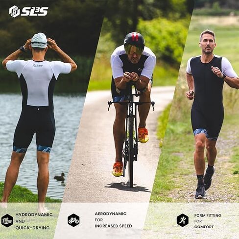 SLS3 Triathlon Suits Mens - بدلة ثلاثية الأكمام الهوائية - ثلث ثنائي الوزن مع أقمشة FX متميزة - 2 جيوب in Saudi Arabia