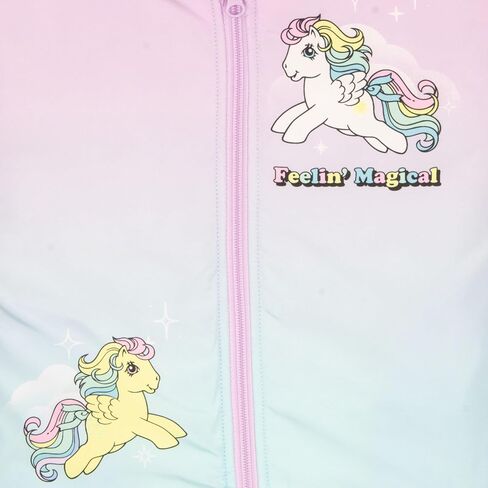 My Little Pony Feelin' Magical Girls Varsity Bomber Jacket - Lightweight Zip-Up Graphic Print Jacket for Kids in Saudi Arabia