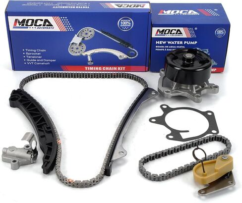 MOCA Timing Chain Kit Water Pump Fit 2011-2012 for Nissan Juke 1.6L 1618CC l4 GAS DOHC Turbocharged & 2013-2018 for Nissan Sentra 1.8L 1798CC 110Cu. In. l4 GAS DOHC Naturally Aspirated in Saudi Arabia