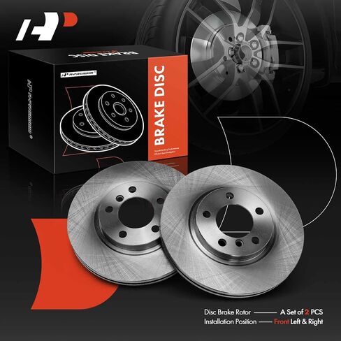 A-Premium 12.09 inch (307mm) Front Vented Disc Brake Rotors Compatible with Select Mini Models - Cooper Countryman 2011-2016, Cooper Paceman 2013-2016, 2-PC Set in Saudi Arabia