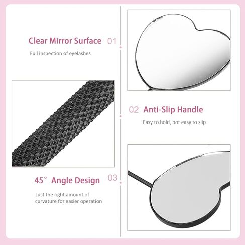 Professional Large Mirror for Eyelash Extension & Makeup - Detachable, Stainless Steel Lash Mirror Tool in Saudi Arabia
